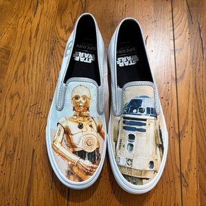Star Wars x Sperry Slip-On Shoes – C-3PO & R2-D2 – Men’s 9